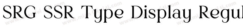 SRG SSR Type Display Regular Regula字体转换